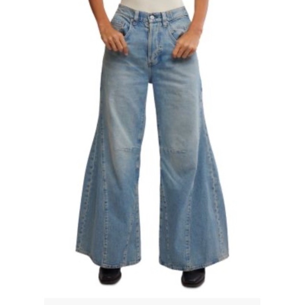 We The Free People FP Eden High Slouchy Flare Jeans 28 Fast Forward NEW $148 - Picture 3 of 11